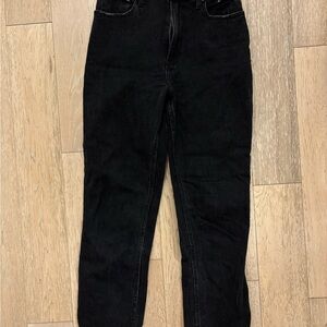 Abercrombie & Fitch Black Ankle Straight Jeans